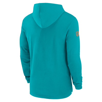 Miami Dolphins Sideline Men's Nike Dri-FIT NFL Long-Sleeve Hooded